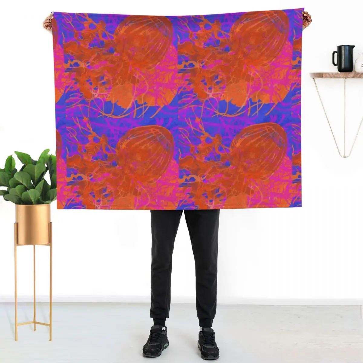 Orange Jellies 1 RB Throw Blanket cosplay anime funny gift Multi-Purpose halloween Decoratives Bed Blankets