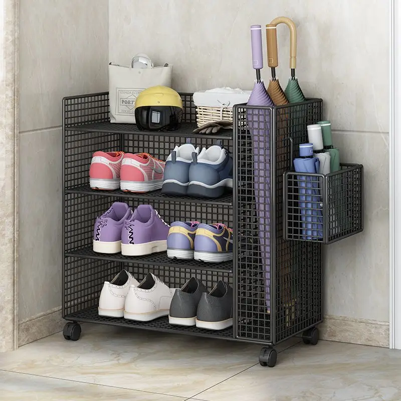 personalizado. [Movível e flexível] Sapateira Ferro Arte Entrada Casa Simples Dormitório Multicamada Econômico Estilo Minimalista Interne