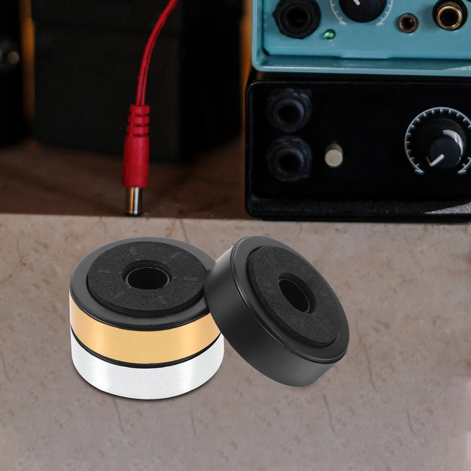 12 قطعة أقدام عزل المتكلم معدات الصوت منصات امتصاص الصدمات لعزل مضخم الصوت في الاستوديو #6