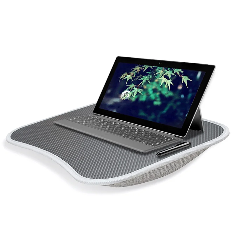 ABRS-Lap Desk With Cushioned Pillow For Laptops Portable Writing Tray For Office Work, For Home & Travel Use