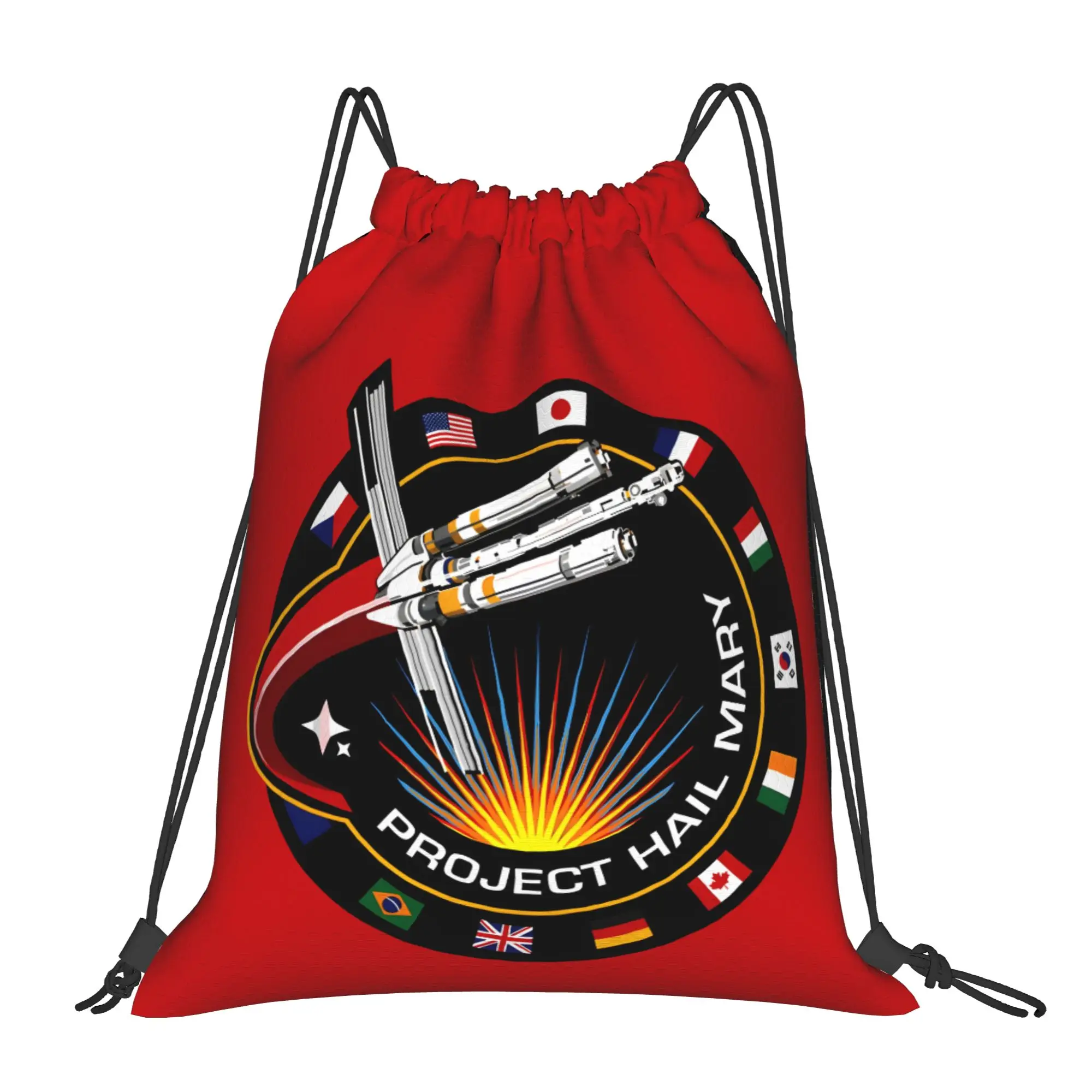 Project Hail Mary 14  Drawstring Bags Hiking Unisex Storage Organize Bundle Pocket Rope Bag