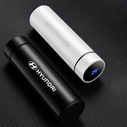 Car Mounted Intelligent Insulated Cup With High-end Touch Display For Hyundai NLINE I30 I20 I10 Venue Veloster Tucson Accent Kon