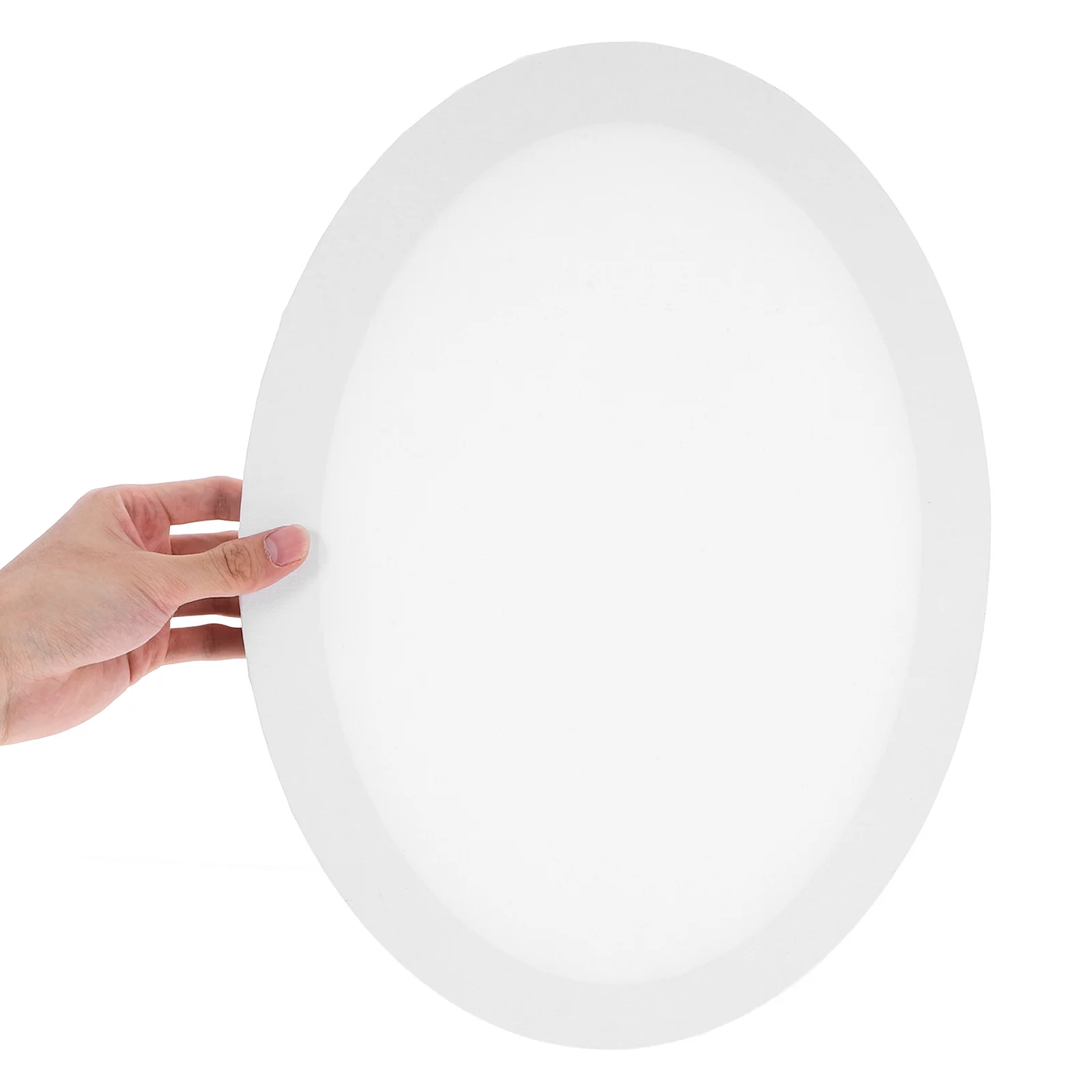 กรอบภาพวาดสีน้ำมัน 2 ชิ้น ขนาด 30x40 ซม. รูปทรงวงรี สีขาว สำหรับงานอะคริลิก เทมเพรา งานศิลปะ DIY นักเรียน วาดภาพ บนผ้าฝ้าย