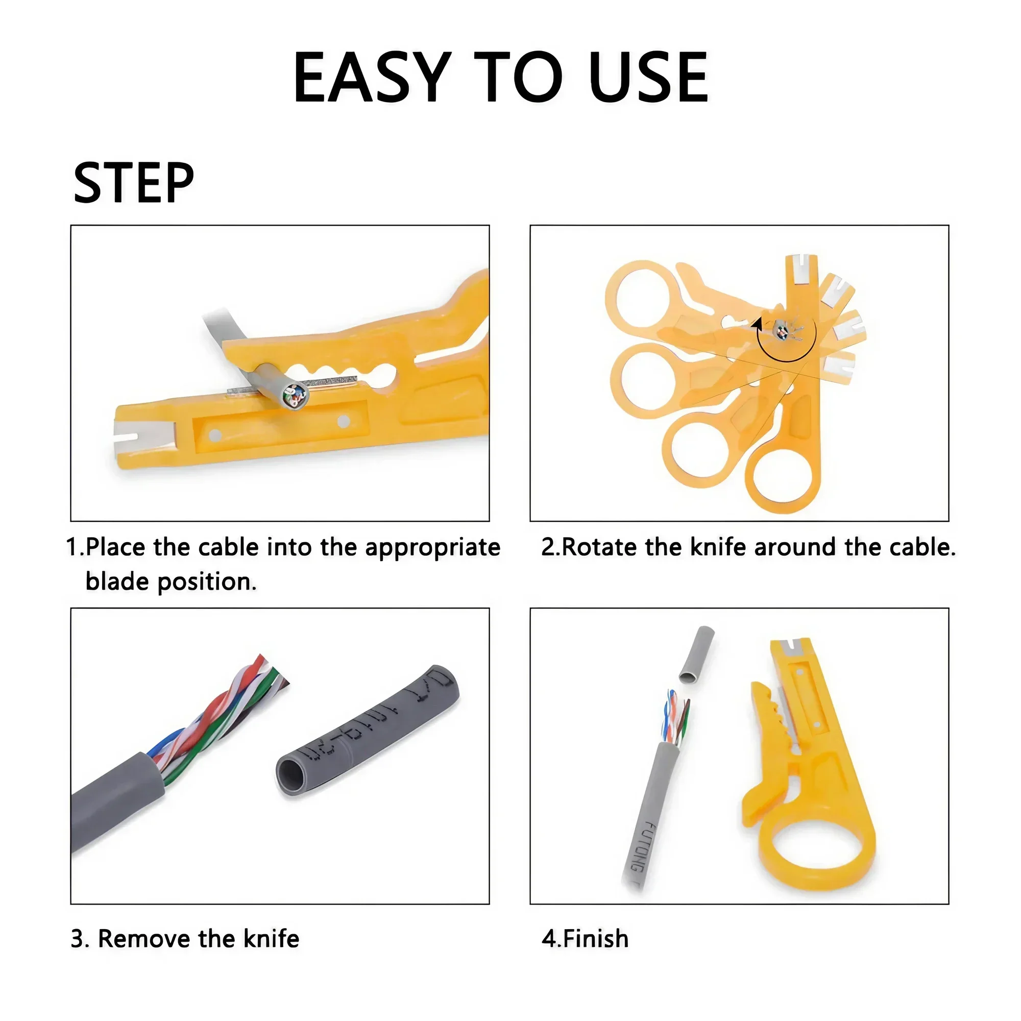 STONEGO Wire Stripper Knife Crimper Pliers Crimping Tool Cable Stripping Wire Cutter Multi Cut Line Multifunctional Hand Tools