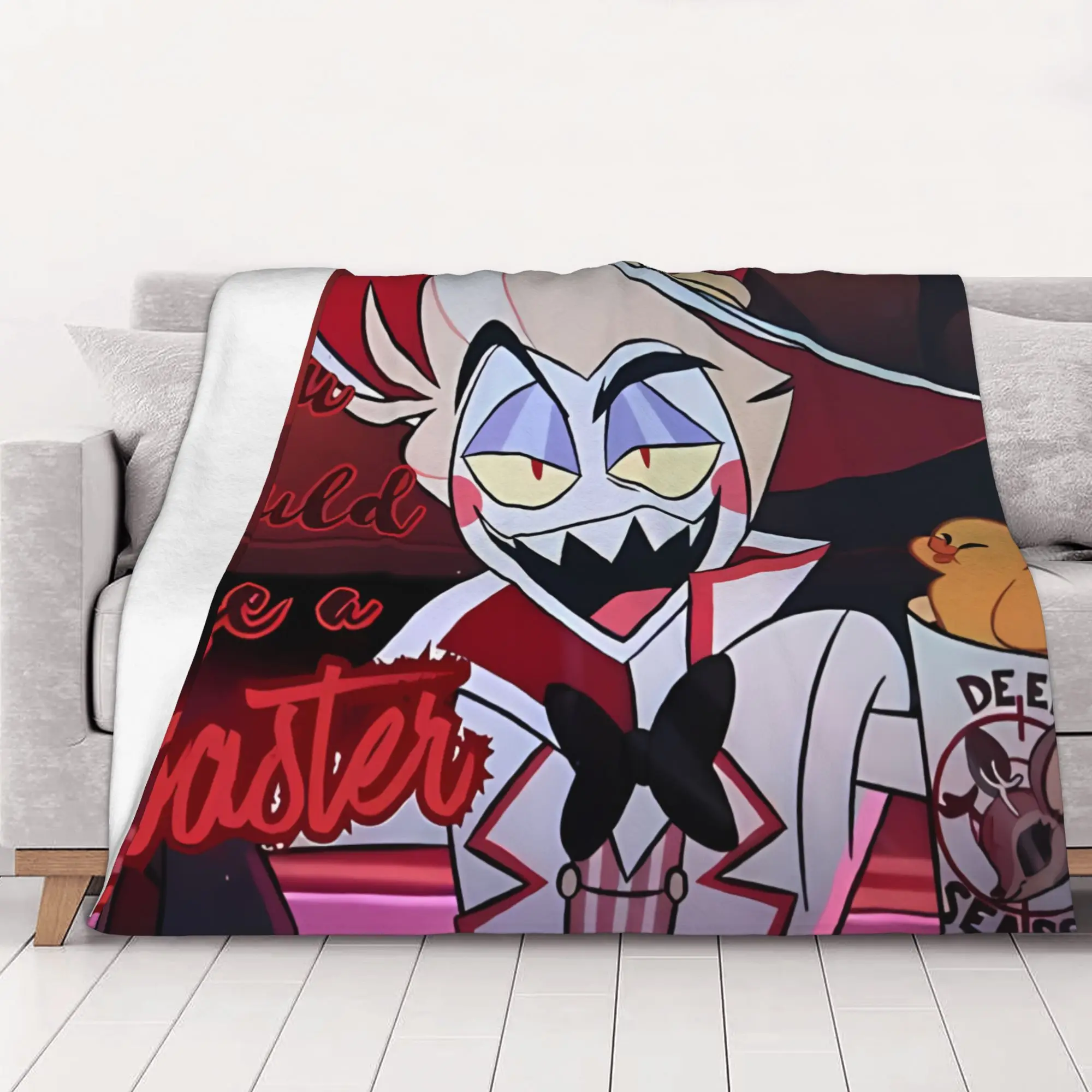 1PC home Cute Room Decor You Should Use A Coaster  Blanket Throw Blanket Alastors Novelty Warm Blanket All Season