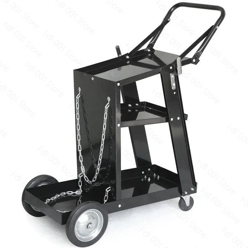 Welding machine tool car gas shielded welding trolley multi-functional storage rack auto repair two welding maintenance mobile
