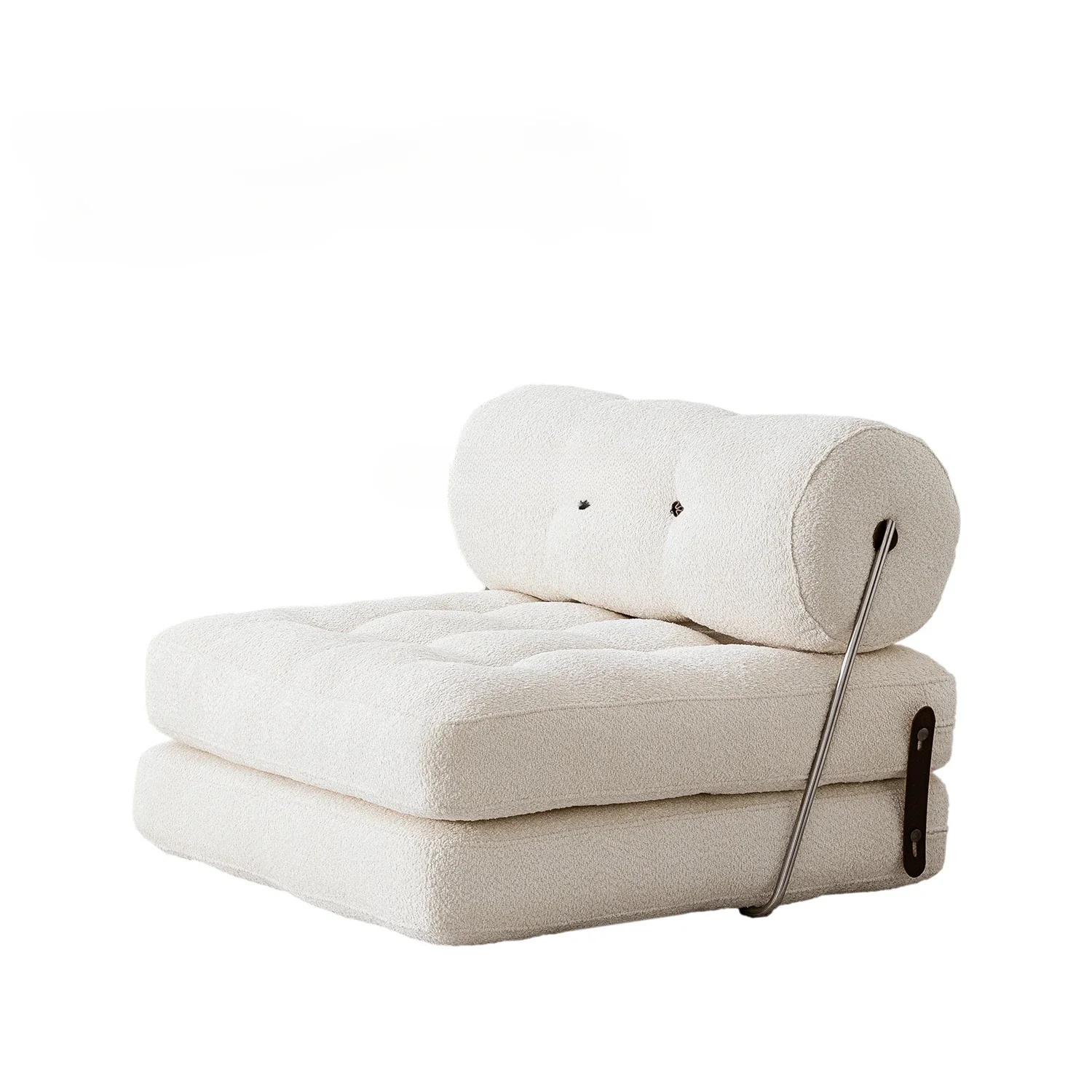 Cream Style Lambswool Tofu Block Sofa Bed Floor Square Module Sitting and Lying Two-Purpose Sofa