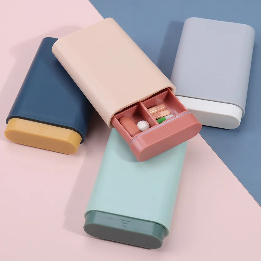 

1PC Fashion Portable Nordic Style Pill Box Tablet Pillbox Dispenser Medicine Boxes Dispensing Medical Kit Organizer Pill Case