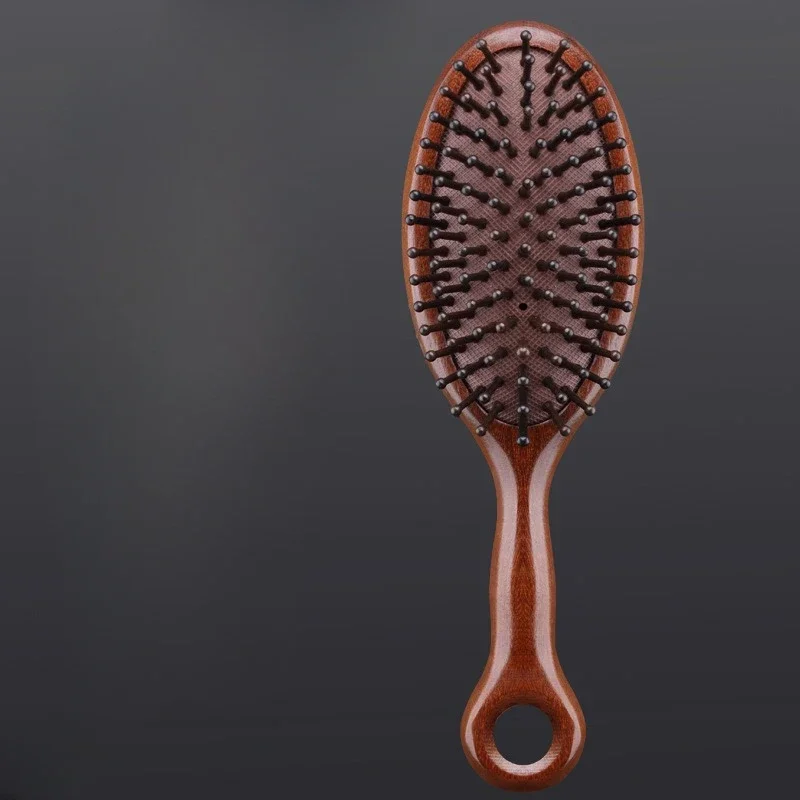 Natural Sandalwood Comb Scalp Massage Relax Airbag Brush Head Blood Circulation Smooth Hair Anti Static Wooden Massage