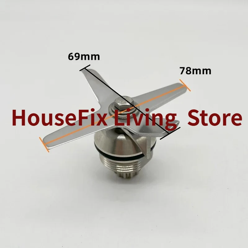 6PCS Stainless Steel Ice Crusher Blender Blades, 6-Blade Mixing & Cutting Knife Replacement Parts for 767/800 Series