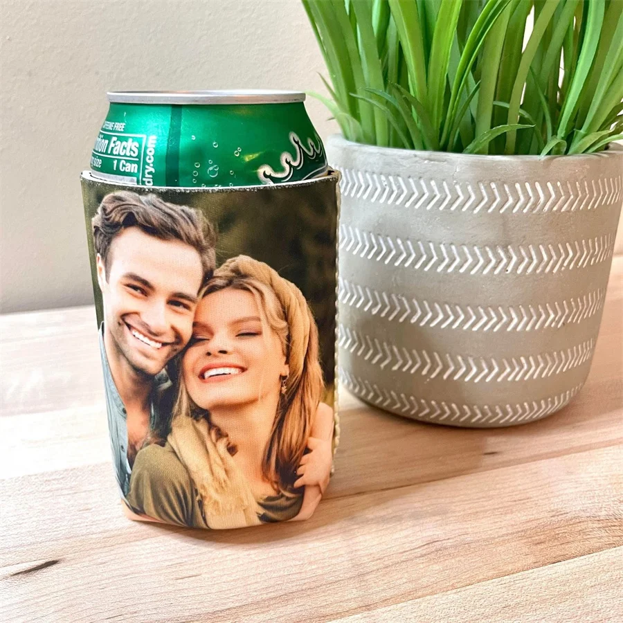 Personalized Insulated Can cooler, Custom photo can cooler, personalized photo gift, slim can cooler, funny photo gifts, beer hu