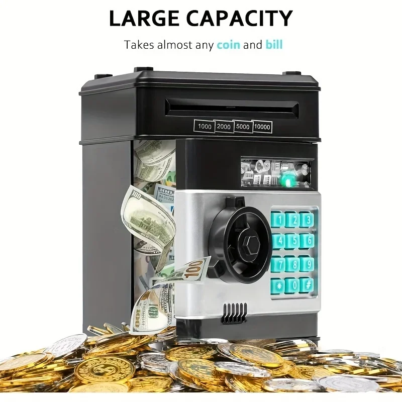 Electronic Piggy Bank Password Safe Box Money Boxes  Children Digital Coins Cash Saving Safe Deposit Atm Machine Kid Gifts