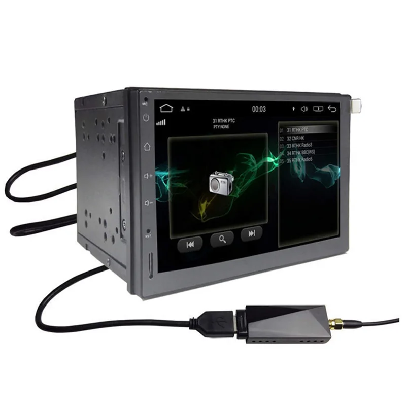 DAB + Antenna With USB Adapter Android Car Radio GPS Stereo Receiver Player For VW GOLF PASSAT For BMW Universal Parts