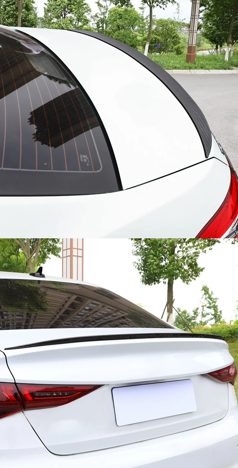 121CM Universal Spoiler Für Limousine Auto Flügel Stamm Für BMW E36 E46 E60 G20 Tesla Modell Y 2023 Zubehör Audi a6 C7 Passat B8 Cl – Detail 2