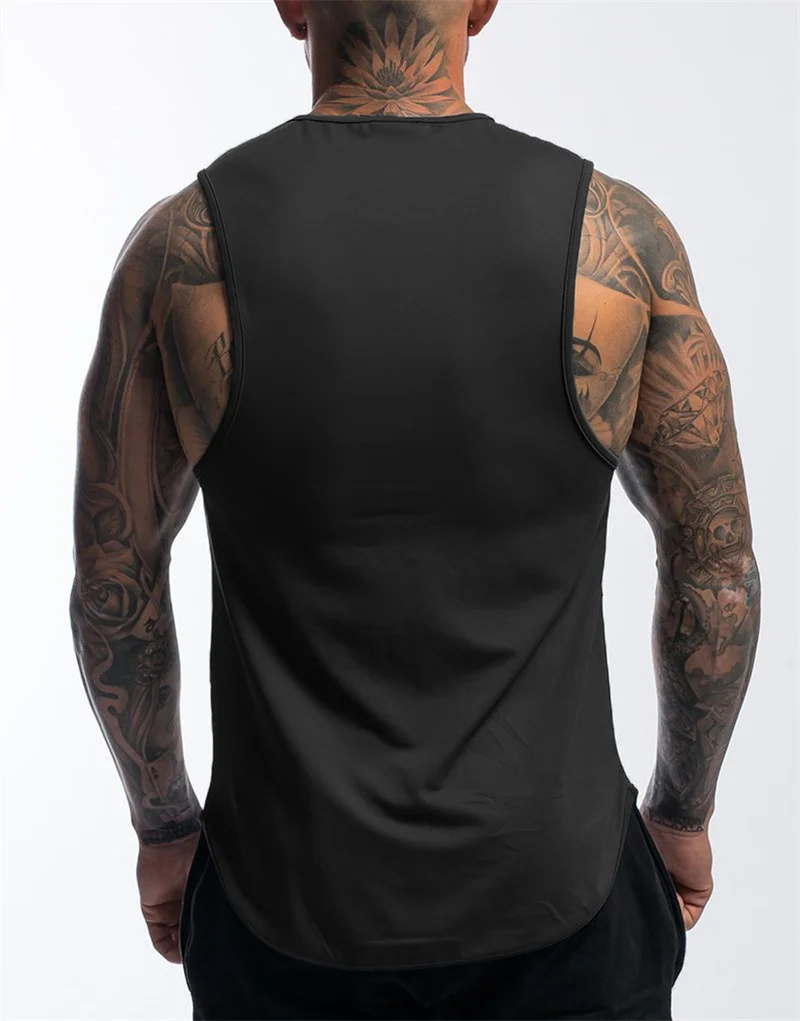 NEW Men Bodybuilding Tight SportS Tank  Summer jogger Workout Sleeveless shirt Men Gyms Vest Male Fitness Brand Running vest men