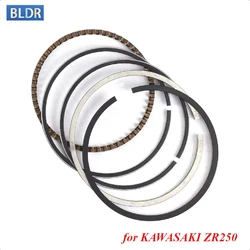 49mm 250cc Motorcycle Engine 4 Cylinder Piston Rings Kit for KAWASAKI ZR250 Balius 2000 ZXR250 1991-1998 ZR ZXR 250 Ring Set