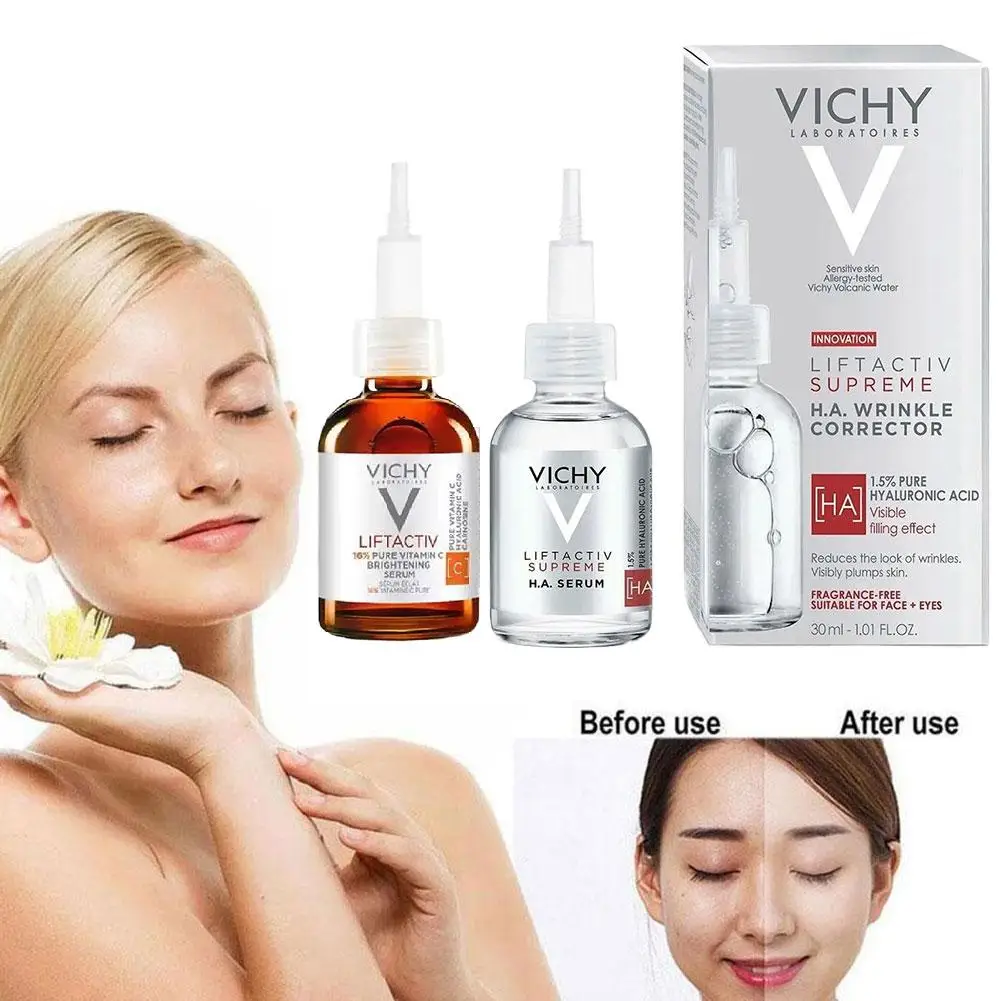 Vichy 16% VC كريم عين تجديد كريم الكولاجين حمض الساليسيليك كريم إصلاح الوجه حمض الهيالورونيك B3 مصل العناية بالبشرة