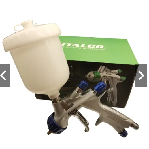 ITALCO SHINE 1 L.V.M.P مسدس رش 1.3 طرف 600 مل مسدس رش تغذية كوب ماركة الولايات المتحدة الأمريكية