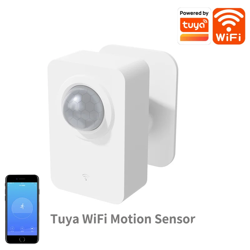 WiFi Infrared Human Body Sensor Tuya Intelligent PIR Wireless Motion Detector Anti-theft Intrusion Alarm Wide Angle Detection