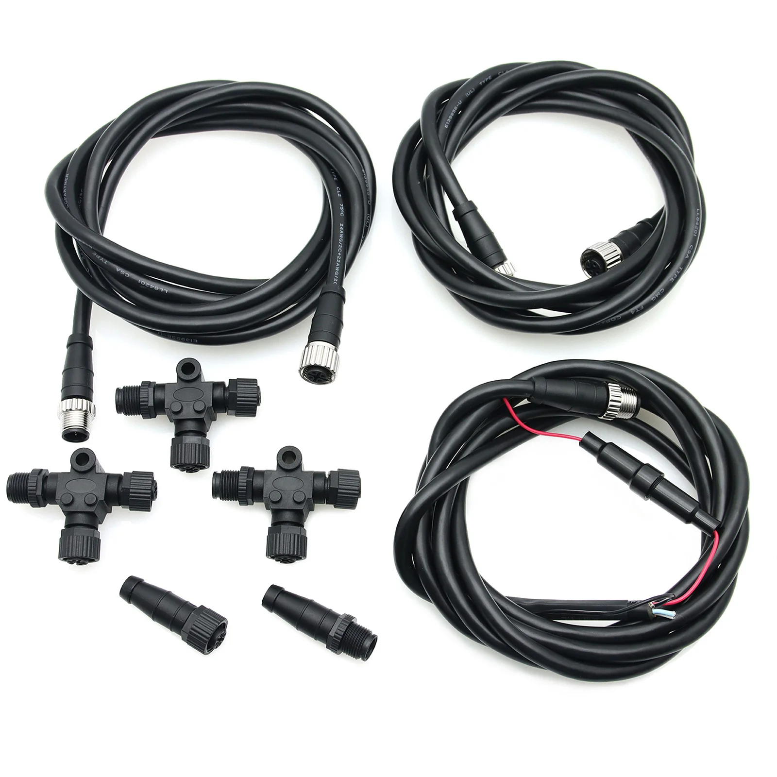 NMEA 2000 Cable Adapter Terminal Marine Boat 3 Ports 6 Ports Adapter T-Type Adapter 0.5M ~ 4M Cables NMEA 2000 Accessories