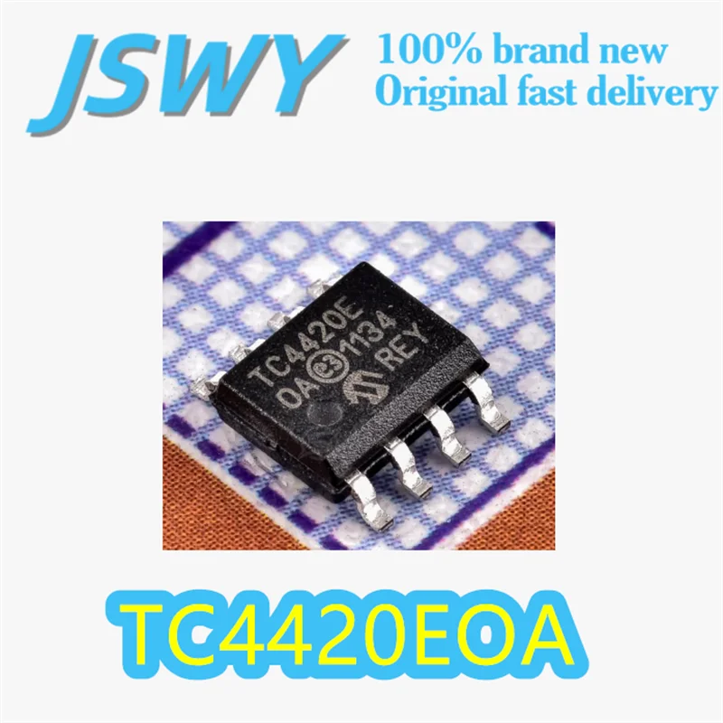 

(10/50 pieces) TC4420EOA Original Silk-Screen TC4420E Package 8-SOIC Low-Side Gate Driver 4.5-18V Wide-Voltage Electronics