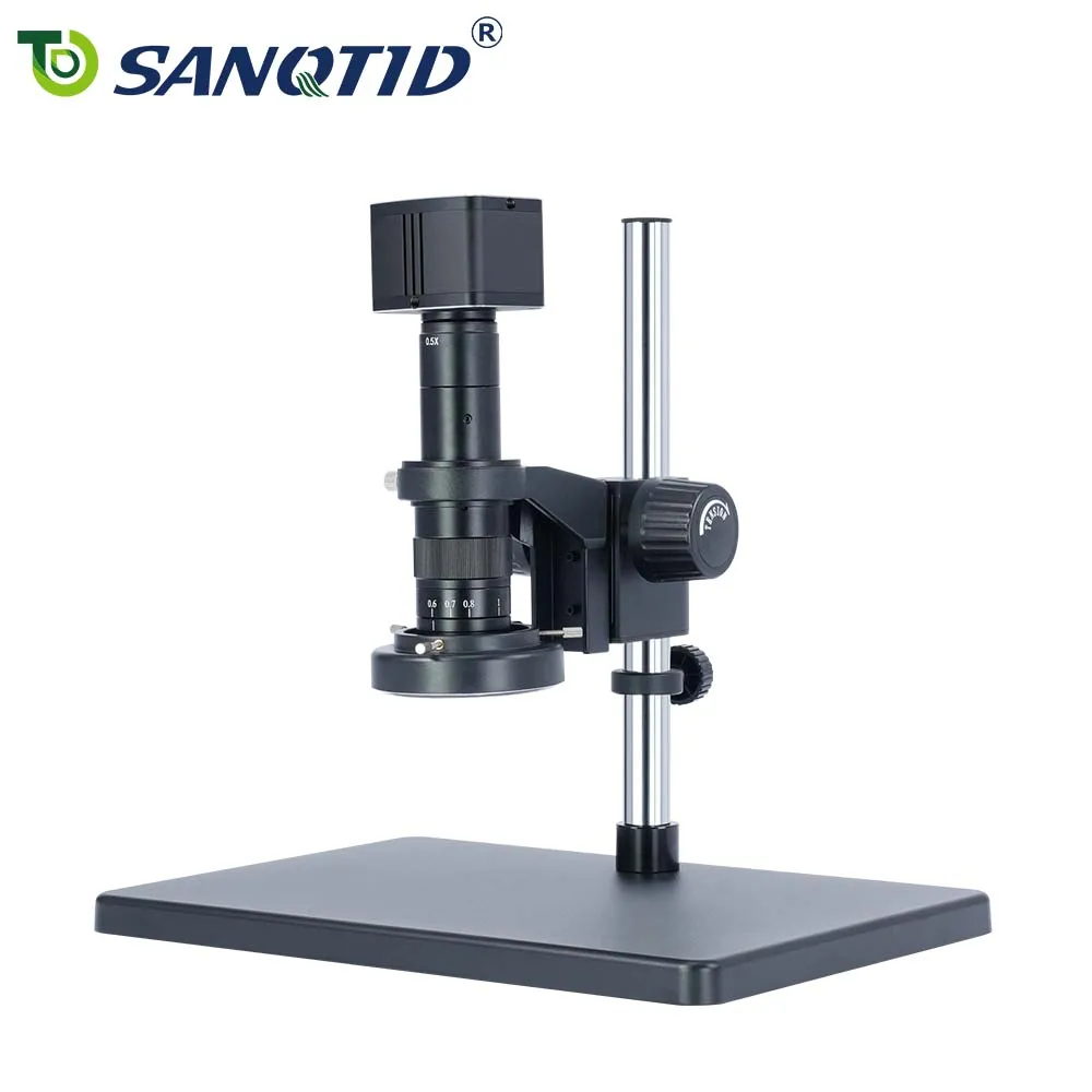 SANQTID TD-10A-2KHU 26-180X Continuous Zoom 2K HDMI/USB Industrial Electron Microscope Watch Repair Digital Magnifier