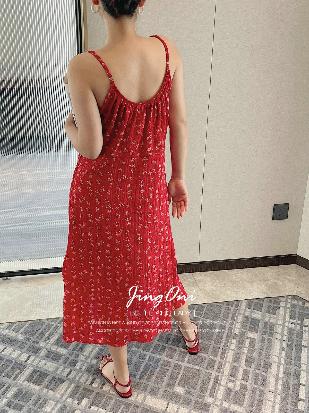 플로럴 시폰 스트랩 드레스 2025 여름 여성 의류 Y2K 한국 패션 보헤미안 비치 빈티지 우아한 로리타 신상 파티 이브닝 드레스