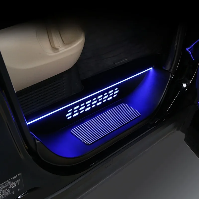 Suitable for car modification with light threshold strip, welcome pedal modification car supplies
