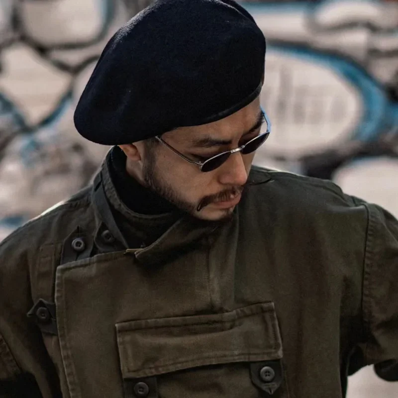 النمط الأوروبي حجم كبير 62 سنتيمتر الاتجاه ومتعددة الاستخدامات القبعات الرجال البريطانية الرجعية الجلود حافة الصوف القبعات للنساء 54 سنتيمتر 56 سنتيمتر 58 سنتيمتر 60 سنتيمتر #4