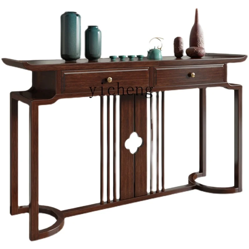 

Solid Wood Home Console Zen Console Tables Living Room Altar Modern a Long Narrow Table