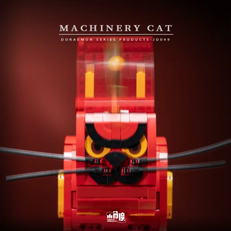 2143 قطعة MOC الإبداعية أنيمي القط والفأر اللبنات الكهربائية آلة التحكم عن بعد القط تجميع نموذج لعب للطفل هدية