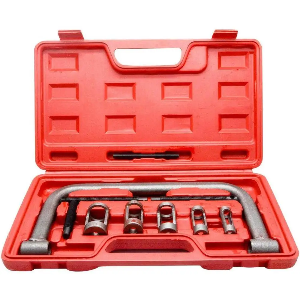 10pcs Valve Spring Compressor Tools Kit Engine Spring Compressor Valve Removal Installation for Car Van Motorcycle Engine Repair