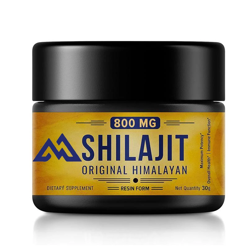 

800mg organic pure Himalaya Shilajit supplement with over 85 trace minerals and fulvic acid, used to focus on immunity, 30g