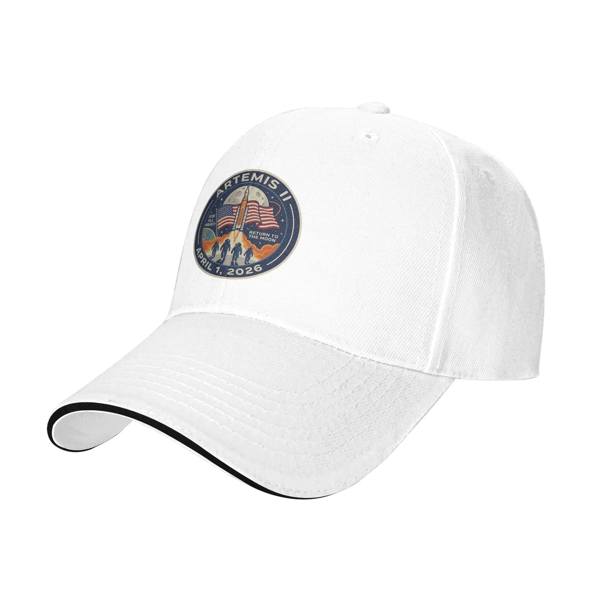 Unisex Artemis II Mission Return to the Moon 2026 Outdoor Hat Spring  Trucker Cap New Baseball Cap Fashion Sunscreen Sunshade