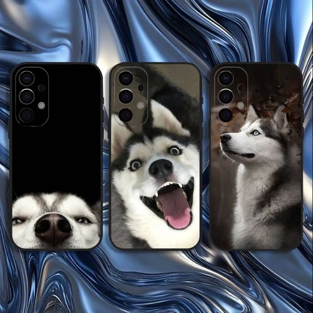 

Husky Puppy Dog Phone Case For Samsung S25,S24,S21,S22,S23,S30,Ultra,S20,Plus,Fe,Lite,5G Black Cover