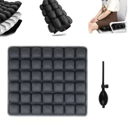 Air Bags Travel Cushion Lightweight Breathable 3D Air Cell Seat Cushion High Rebound Pressur Portable 3D Inflatable Seat Cushion