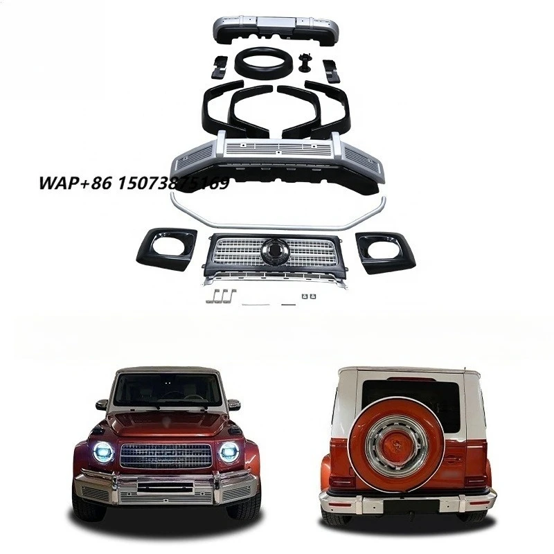 Carl Classic Style Body Kit for  G Class Wagon W464 Front Rear Bumper Grille Frame Spare Tire Cover WideBody Kits