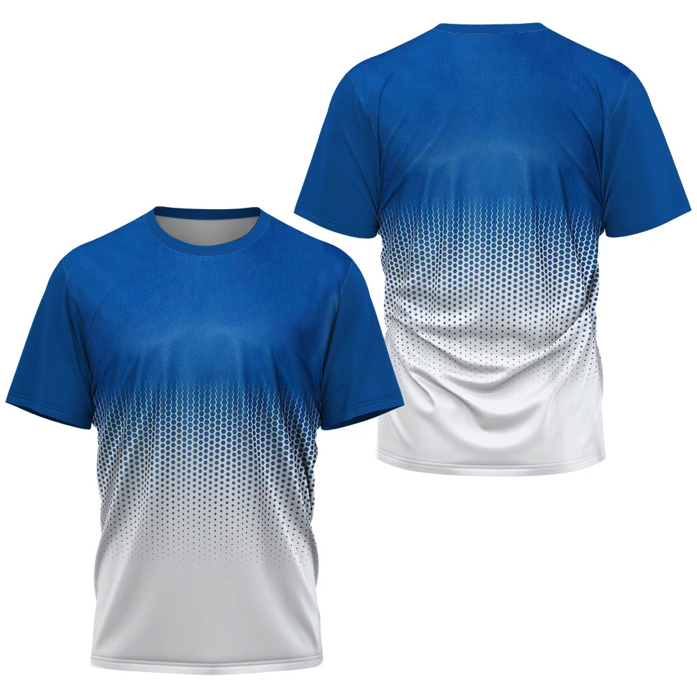 Summer Men's Fitness T Shirt Breathable Short Sleeve O-Neck Pullover Tight T-Shirts Gymnasium Clothing Outdoor Cosy Sports Wear