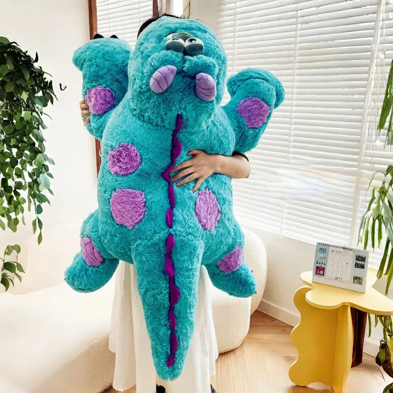 130cm Big Size Disney James P. Sullivan Cartoon Anime Plush Stuffed Doll Room Plushies Pillow Ornaments Children\'s Holiday Gifts