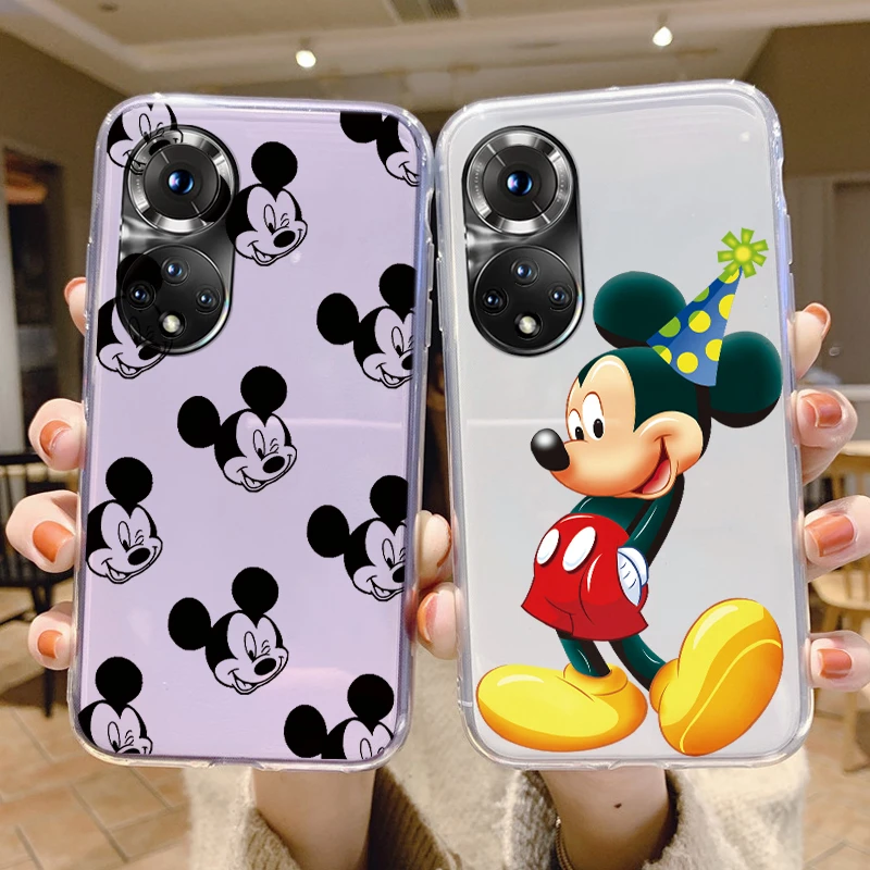 Minnie Mickey Silicone Case For Honor 50 Huawei Nova 9 Cover Soft Clear Cute Mouse Fashion Coque Funda For Honor50 Nova9 Bags