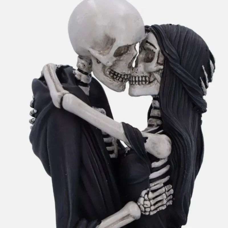 Statue du Trône du Crâne de l'Exécutant, Figurine de Bureau Style Américain, Ornement Artisanal d'Halloween pour la Maison, Cadeau de Festival