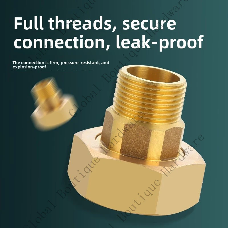 Copper Meter Pump Adapter 1.5 Inch to 1 Inch 4 Points Internal External Threaded Reducing Straight Couplings Double Female