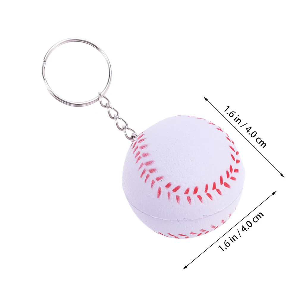 

12pcs Baseball Keychain Durable Sports Theme Key Ring Pendant Keyring Decor Fashionable Cool Key Holder Separating Home Car