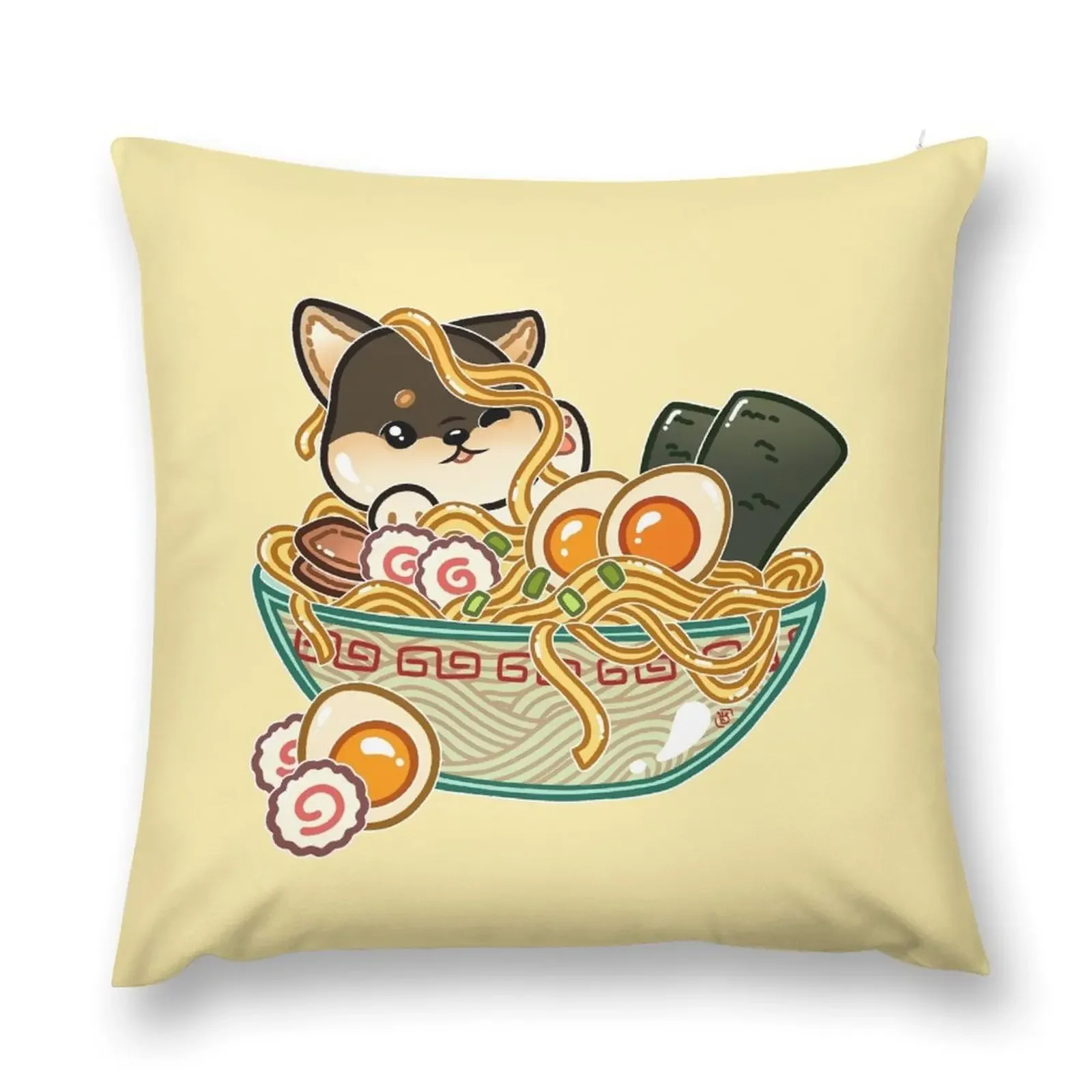 

Shiba Ramen Bowl Throw Pillow Pillowcase Cushion Luxury Pillow Cover Decorative Cushion Sofa Cushions Cover pillow