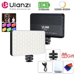 VIJIM VL120 LED Video Camera Light 3200k-6500K 3100mAh Dimmable Studio Lamp Vlog Fill Light W RGB Color Filter Softbox Diffuser