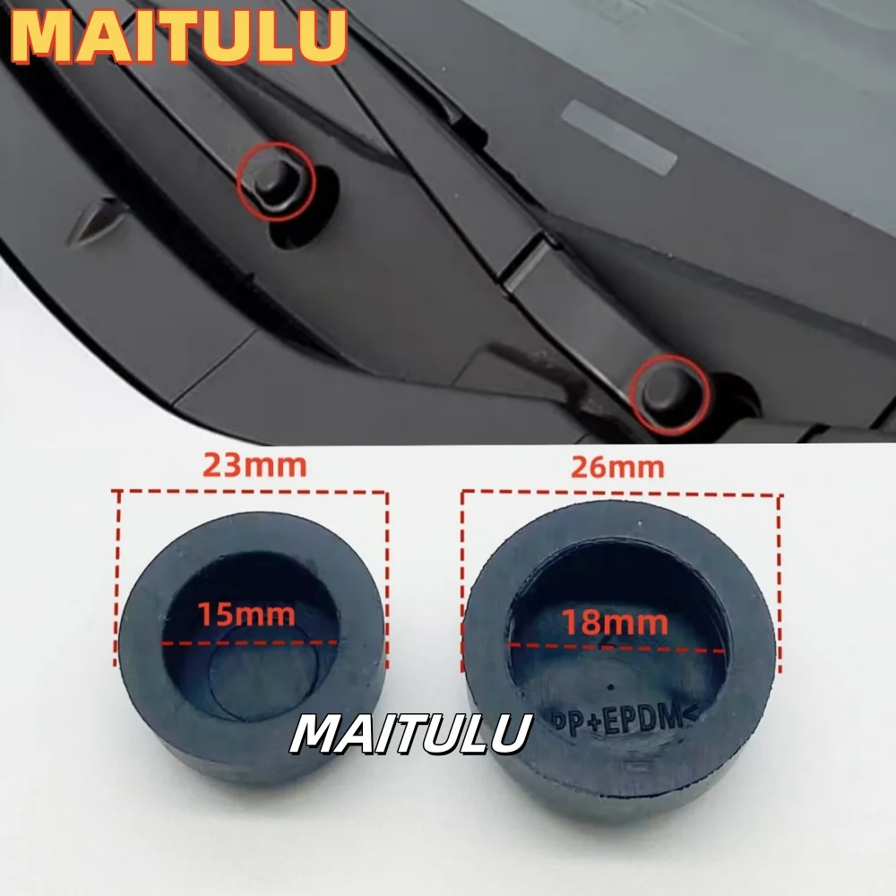 MAITULU Front Wiper Arm Nut Cover Cap Bolt for Honda Accord Fit Jazz Ridgeline Civic Odyssey Pilot CRV CITY Auto Spare Parts