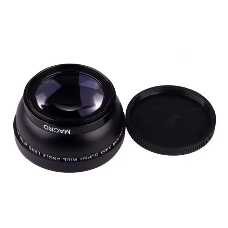 Dual-Purpose For DSLR Compatible 0.45X 58MM Wide Angle Macro Lens-No Distortion Design