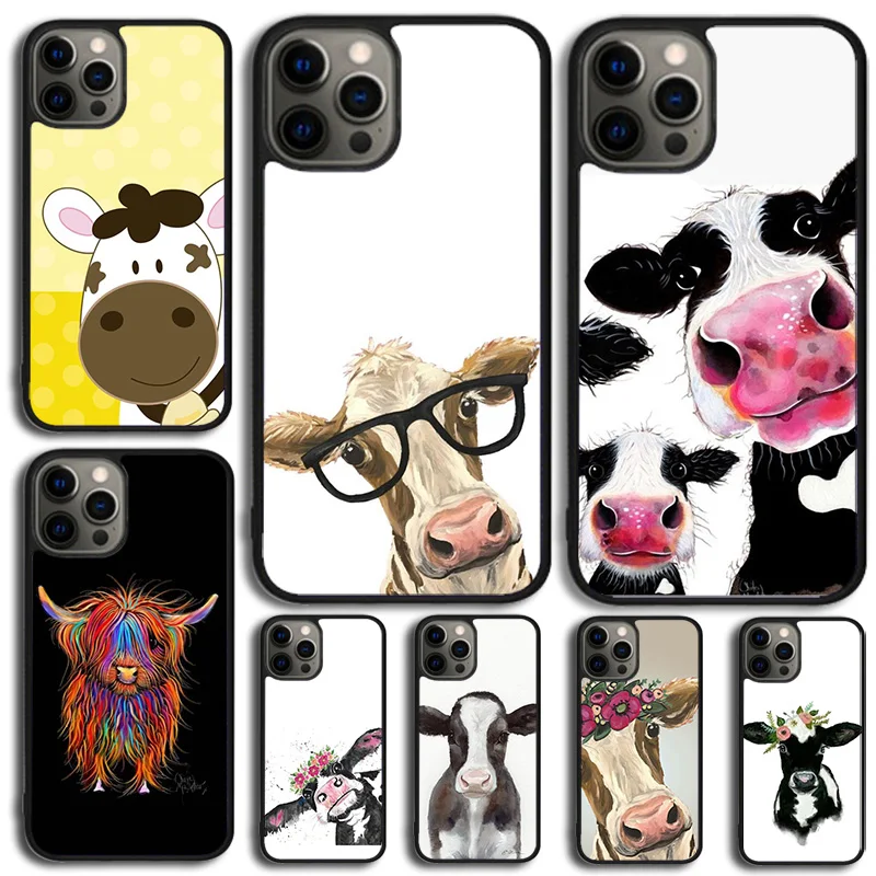 Cute Cartoon Cow Ph… - image