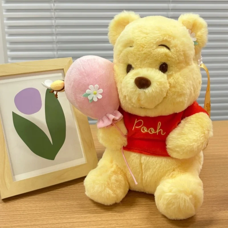 Potdemiel ديزني ويني ذا بوه الخنزير الصغير ألعاب من نسيج مخملي أنيمي الكرتون ولطيف دمية كيرينغ ألعاب أطفال على ظهره قلادة هدية عيد ميلاد