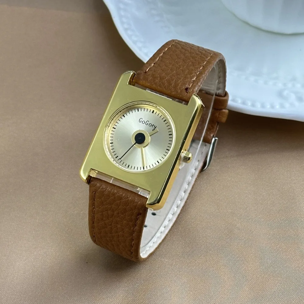 

Винтажные женские кварцевые часы с кожаным ремнем, роскошные женские подарочные часы для девочек, дропшиппинг, Relojes Para Mujer, деловые часы, часы